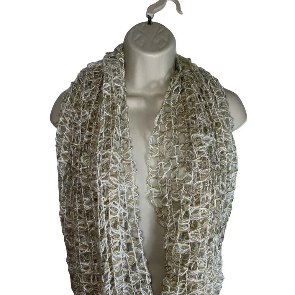 Steve Madden Loose Weave Infinity Scarf (Camel) Retail $44.00